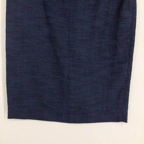 Love Moschino Blue Knee Length Cotton Linen Blend Pencil Skirt size 2 - Picture 7 of 16